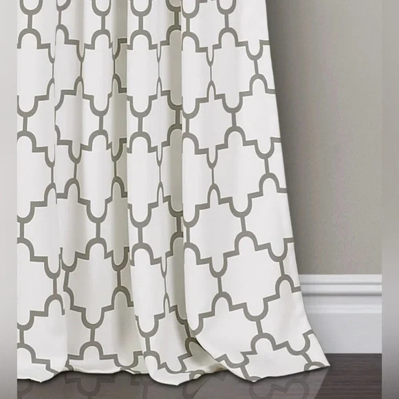 The Curated Nomad Bernardino Room Darkening Curtain Panel Pair 52x84 - Gray - Picture 2 of 5